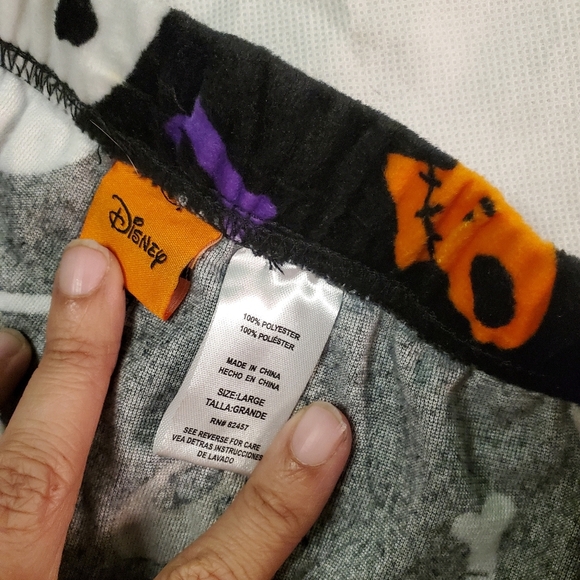 Nightmare Before Christmas Pajama Pants Fleece Women Large Drawstring - Picture 6 of 7